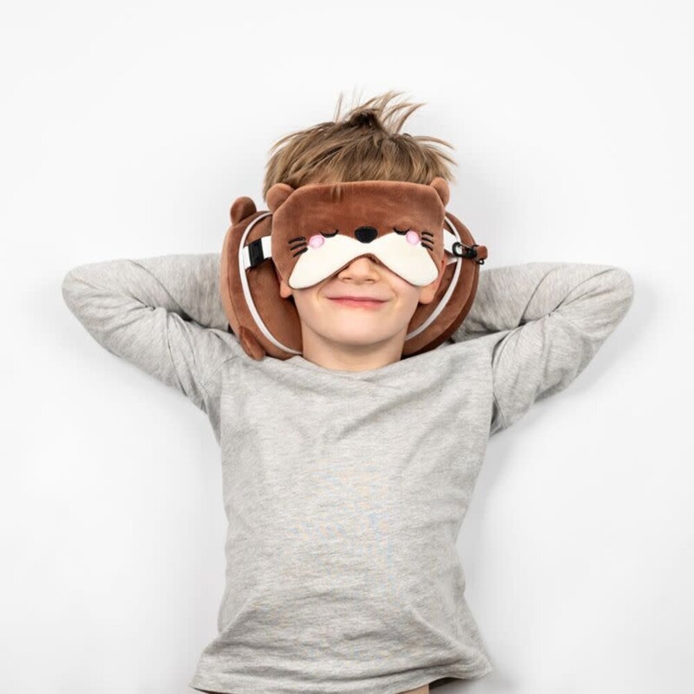 Relaxeazzz Henry de Otter Rond Reiskussen & Slaapmasker Relaxeazzz Henry de Otter Rond Reiskussen & Slaapmasker