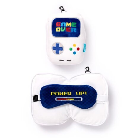 Relaxeazzz Game Over Rond Reiskussen & Slaapmasker Relaxeazzz Game Over Rond Reiskussen & Slaapmasker