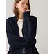 Summum Woman Puff sleeve cardigan cozy melange knit – Midnightblue Summum Woman Puff sleeve cardigan cozy melange knit – Midnightblue
