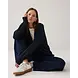 Summum Woman Puff sleeve cardigan cozy melange knit – Midnightblue Summum Woman Puff sleeve cardigan cozy melange knit – Midnightblue