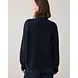 Summum Woman Puff sleeve cardigan cozy melange knit – Midnightblue Summum Woman Puff sleeve cardigan cozy melange knit – Midnightblue