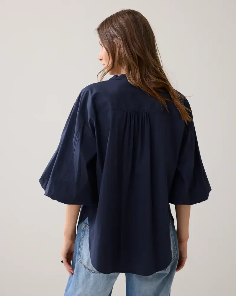 Summum Woman Blouse Cotton stretch – Midnightblue Summum Woman Blouse Cotton stretch – Midnightblue