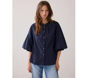 Summum Woman Blouse Cotton stretch – Midnightblue Summum Woman Blouse Cotton stretch – Midnightblue