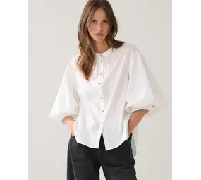 Summum Woman Blouse Cotton stretch – OffWhite Summum Woman Blouse Cotton stretch – OffWhite