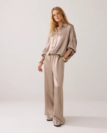 Summum Woman Blouse Crinkle satin – Funghi Summum Woman Blouse Crinkle satin – Funghi