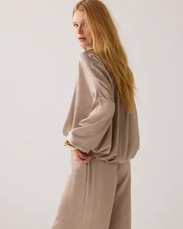 Summum Woman Blouse Crinkle satin – Funghi Summum Woman Blouse Crinkle satin – Funghi