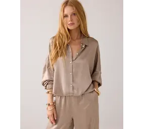 Summum Woman Blouse Crinkle satin – Funghi Summum Woman Blouse Crinkle satin – Funghi