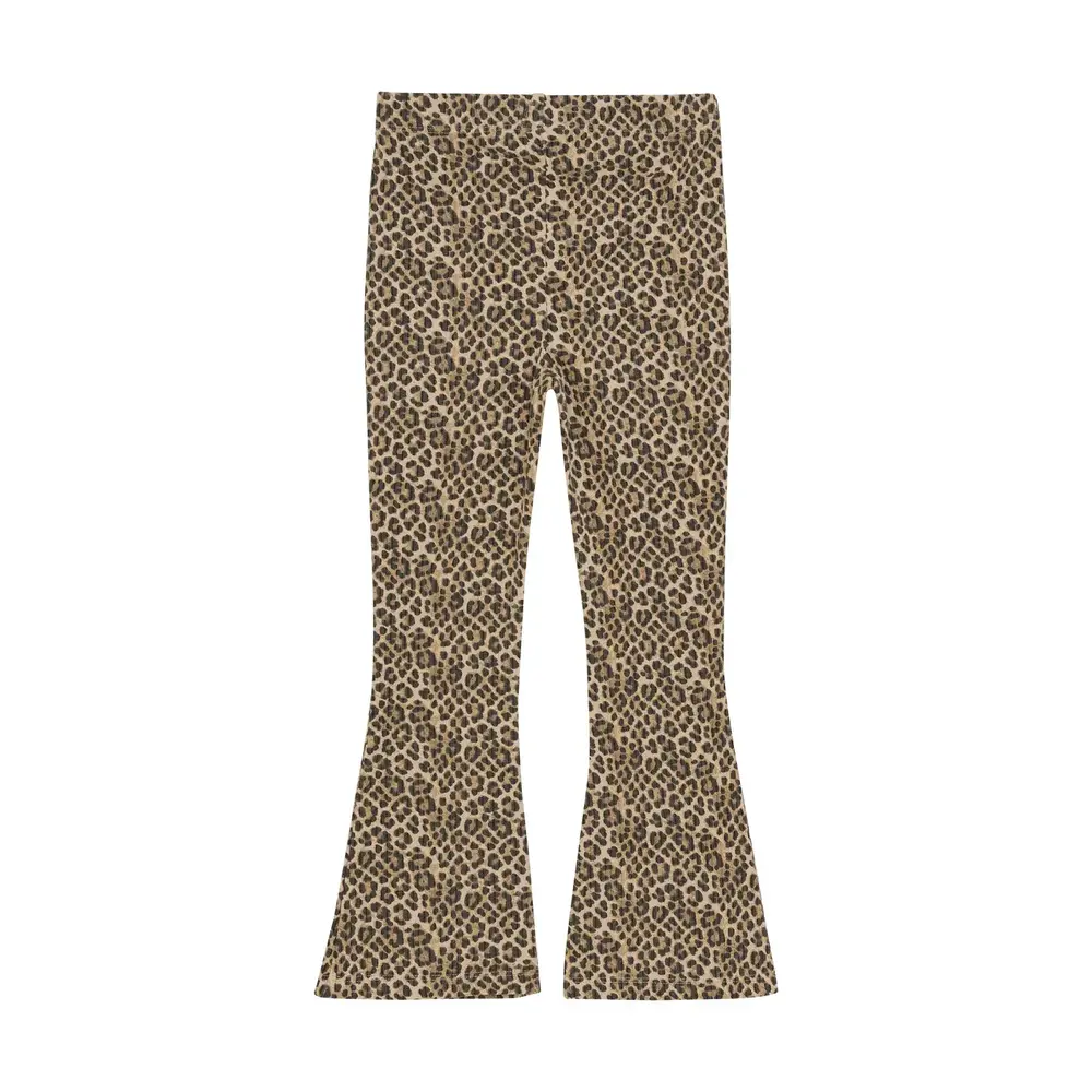 Daily7 Animal Flared Pants – Latte Sand