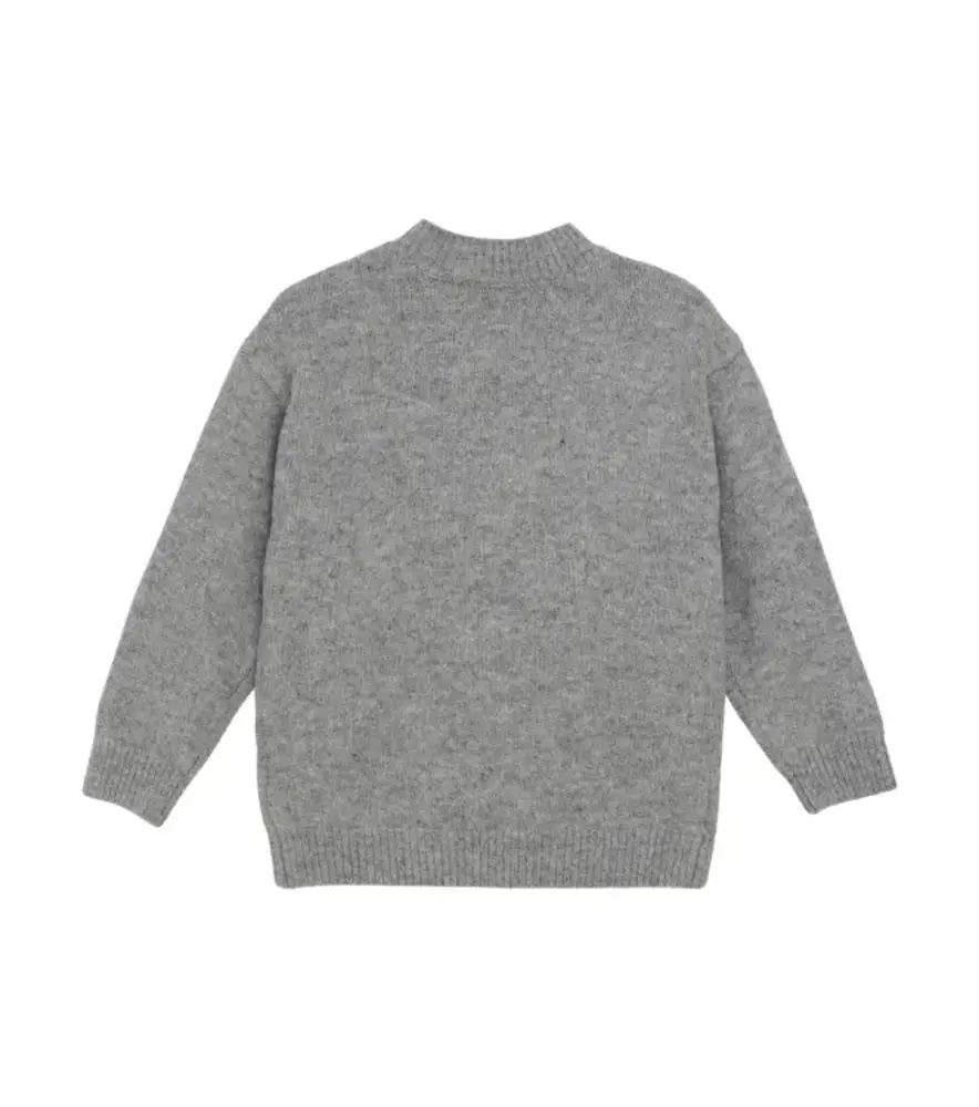 Daily7 Knitted Sweater Heart – Medium Grey Melange Daily7 Knitted Sweater Heart – Medium Grey Melange