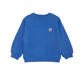 Daily7 Oversized Sweater Textprint – Dusy Kobalt Daily7 Oversized Sweater Textprint – Dusy Kobalt
