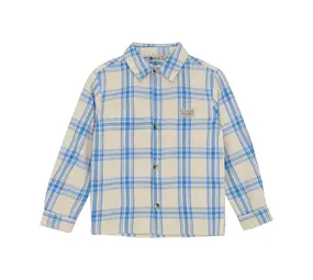 Daily7 Shirt Check Print – Dusty Kobalt Daily7 Shirt Check Print – Dusty Kobalt