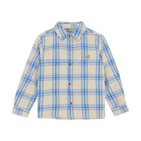 Daily7 Shirt Check Print – Dusty Kobalt Daily7 Shirt Check Print – Dusty Kobalt