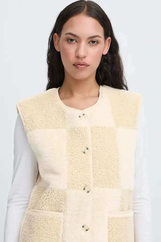 ICHI Tonza Waistcoat – Fog