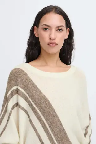 ICHI Kamara Pullover – Cloud with Fungi