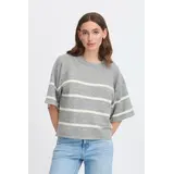 ICHI Dasila Pullover – Grey Mel/Almond Milk