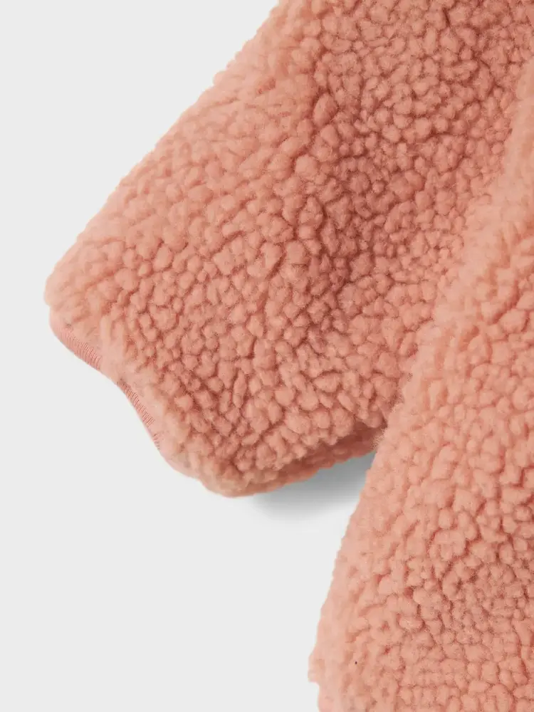 Lil' Atelier Nalo Sherpa JKT Solid - Misty Rose