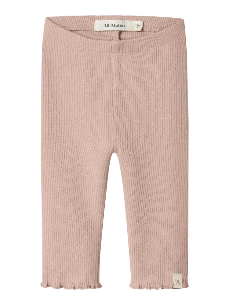 Lil' Atelier Nora Slim Legging - Cameo Rose