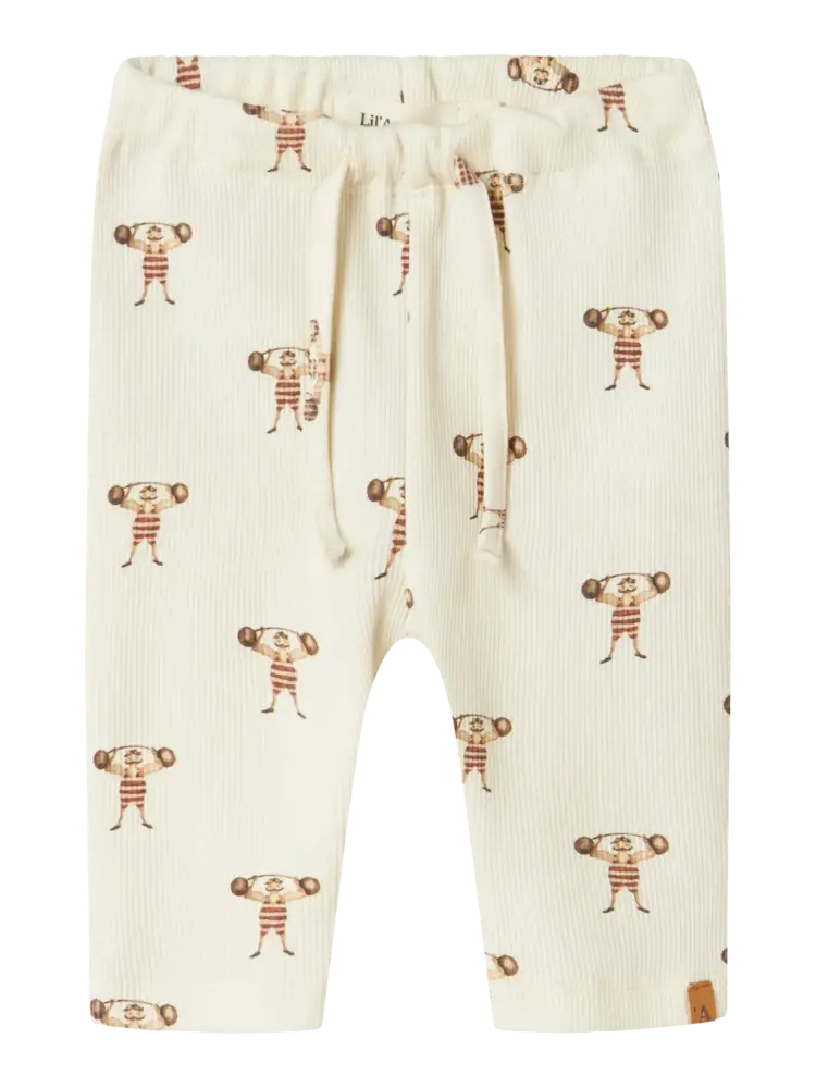 Lil' Atelier Lavo Emi Loose Pant - Turtledove Strong Man