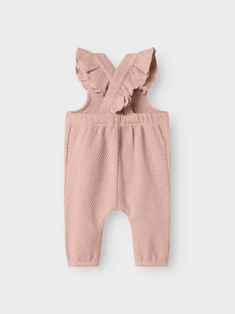 Lil' Atelier Noella Loose Sweat Overall - Cameo Rose