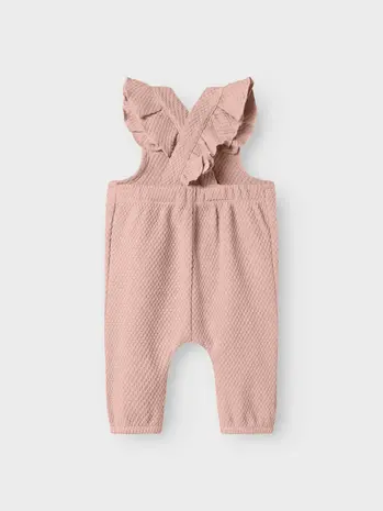Lil' Atelier Noella Loose Sweat Overall - Cameo Rose