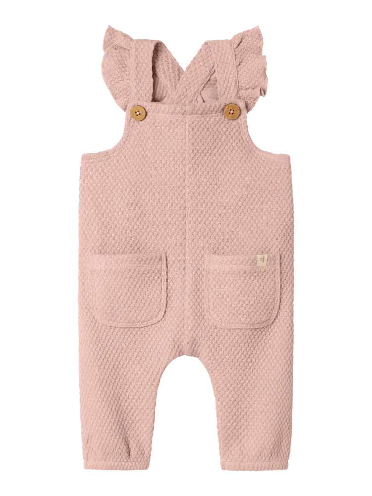 Lil' Atelier Noella Loose Sweat Overall - Cameo Rose