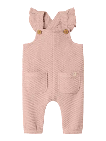 Lil' Atelier Noella Loose Sweat Overall - Cameo Rose