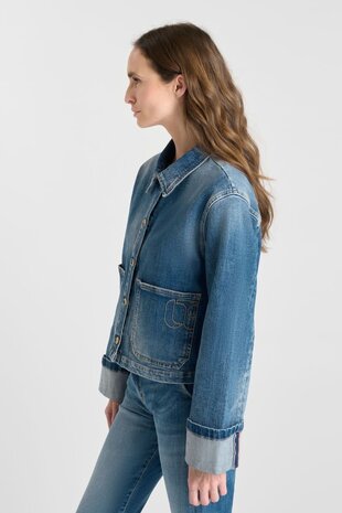 Le Temps des Cerises Aleska denim jacket - Blue