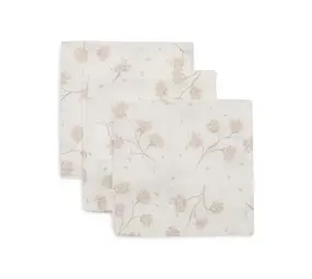 Jollein Hydrofiel Monddoekje 31x31cm Leafy Dreams - 3 Stuks Jollein Hydrofiel Monddoekje 31x31cm Leafy Dreams - 3 Stuks