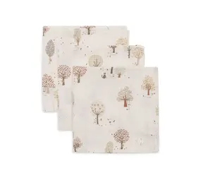 Jollein Hydrofiel Monddoekje 31x31cm Tiny Park - 3 Stuks Jollein Hydrofiel Monddoekje 31x31cm Tiny Park - 3 Stuks