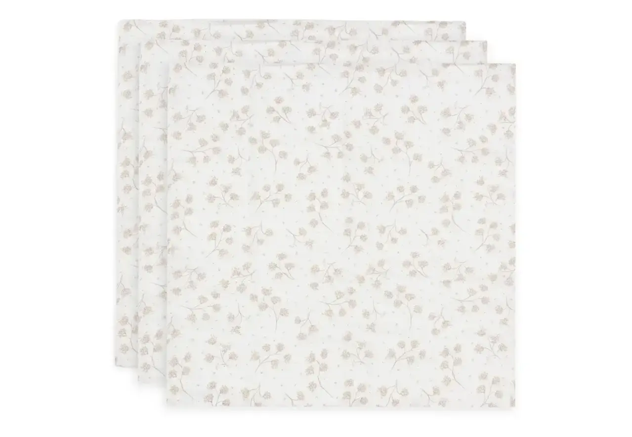 Jollein Hydrofiele Doek 70x70cm Leafy Dreams - 3 Stuks Jollein Hydrofiele Doek 70x70cm Leafy Dreams - 3 Stuks