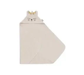 Jollein Badcape Badstof 75x75cm Charlie Cat Jollein Badcape Badstof 75x75cm Charlie Cat