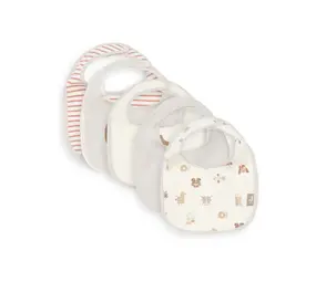 Jollein Slab Jersey Waterproof Animal Friends - 5 Stuks