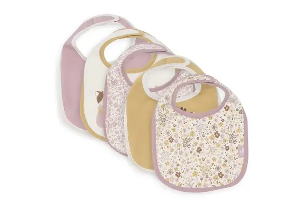 Jollein Slab Jersey Waterproof Flower Fairies - 5 Stuks