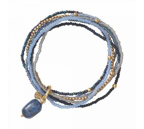 A Beautiful Story Nirmala Lapis Lazuli GC Bracelet A Beautiful Story Nirmala Lapis Lazuli GC Bracelet
