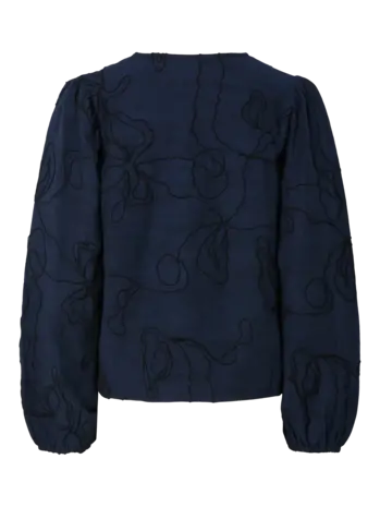 Y.A.S Jetta LS Shirt – Navy Blazer Black Detail Y.A.S Jetta LS Shirt – Navy Blazer Black Detail