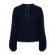 Y.A.S Bonsa LS Knit Cardigan – Port Royale Black Bows Y.A.S Bonsa LS Knit Cardigan – Port Royale Black Bows