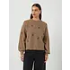 Y.A.S Fleur LS Knit Pullover – Taupe Gray Pimo Flower Y.A.S Fleur LS Knit Pullover – Taupe Gray Pimo Flower