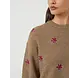 Y.A.S Fleur LS Knit Pullover – Taupe Gray Pimo Flower Y.A.S Fleur LS Knit Pullover – Taupe Gray Pimo Flower