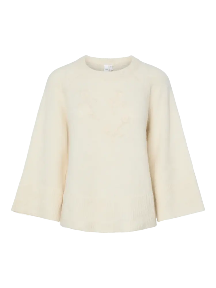 Y.A.S Almalla ¾ Knit Pullover – Birch