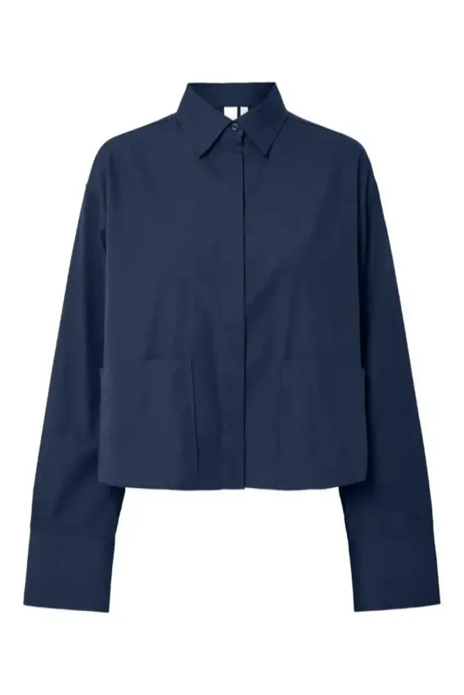 Y.A.S Lee Short Shirt - Navy Blazer