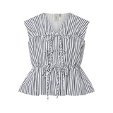 Y.A.S Ebba SL Top - Black White