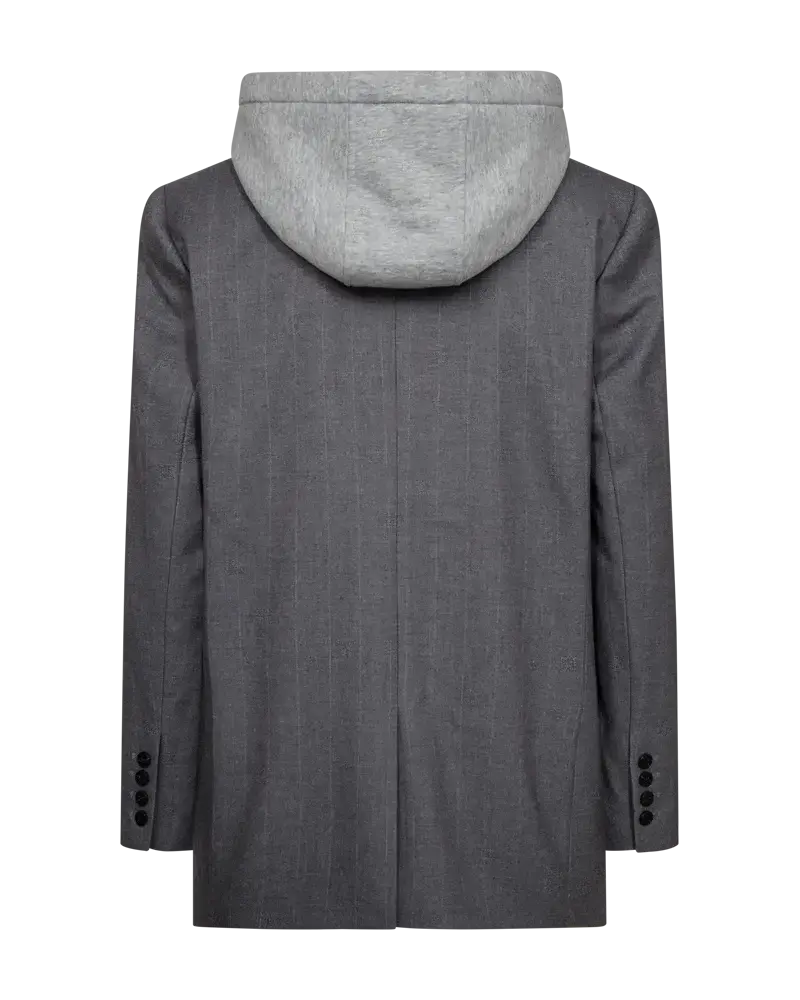 Cph Muse Tailor Hoodie Blazer - Light Grey Melange Cph Muse Tailor Hoodie Blazer - Light Grey Melange
