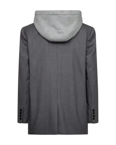 Cph Muse Tailor Hoodie Blazer - Light Grey Melange Cph Muse Tailor Hoodie Blazer - Light Grey Melange