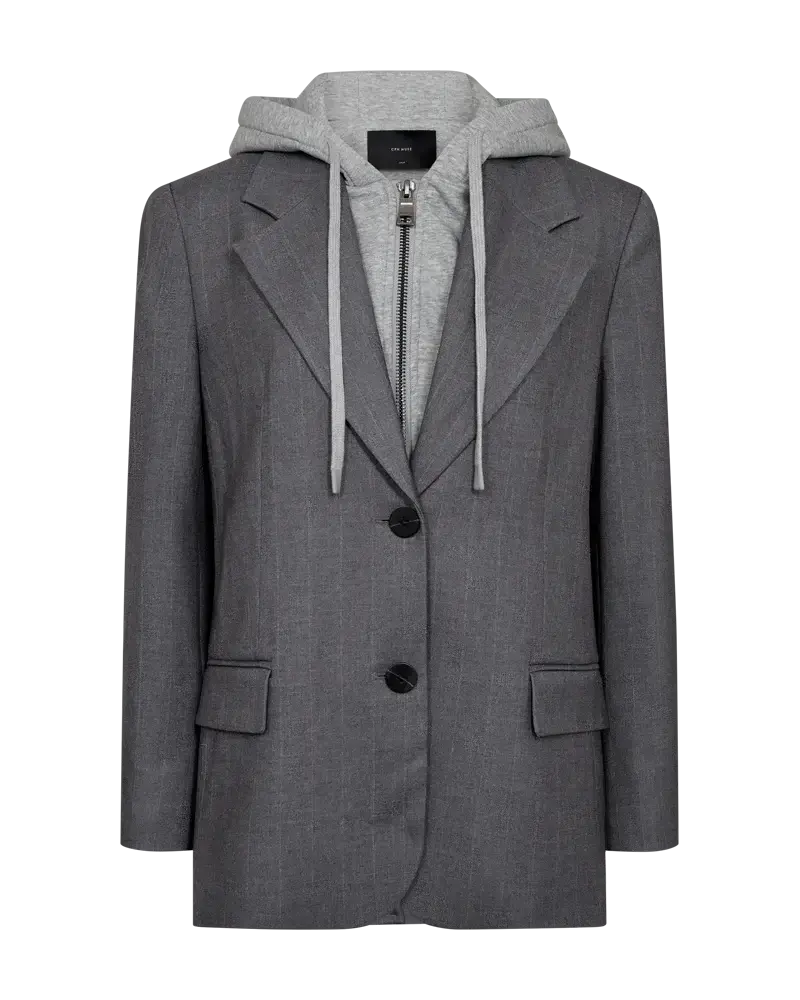Cph Muse Tailor Hoodie Blazer - Light Grey Melange Cph Muse Tailor Hoodie Blazer - Light Grey Melange