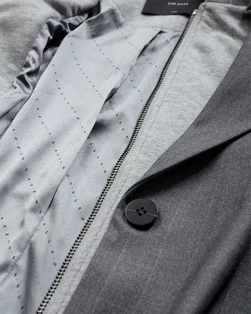 Cph Muse Tailor Hoodie Blazer - Light Grey Melange Cph Muse Tailor Hoodie Blazer - Light Grey Melange