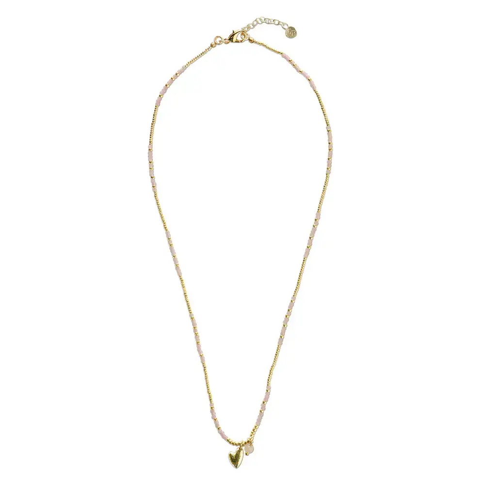 A Beautiful Story Honored Rose Quartz Necklace GC