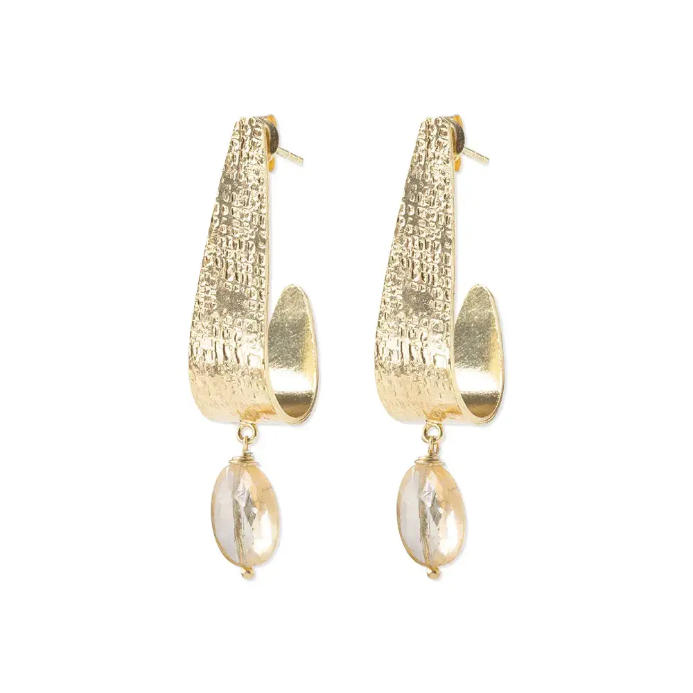 A Beautiful Story Amazing Citrine Earrings GP