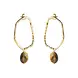 A Beautiful Story Bravery Tiger Eye Earrings GP A Beautiful Story Bravery Tiger Eye Earrings GP