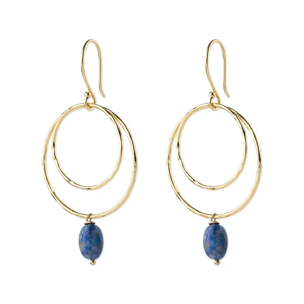 A Beautiful Story Enjoyable Lapis Lazuli Earrings GP