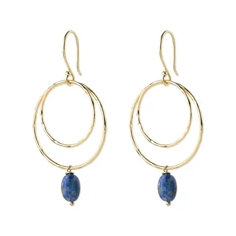 A Beautiful Story Enjoyable Lapis Lazuli Earrings GP